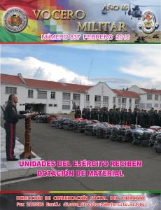 unidades del ejército reciben dotación de material