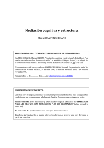 Mediación cognitiva y estructural - E