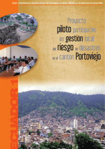 en el cantón Portoviejo - Secretaría General de la Comunidad Andina