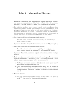 Taller 4 – Matemáticas Discretas