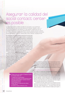 Asegurar la calidad del social contact center es posible