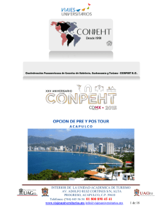 Tours Pre y Post Congreso acapulco