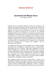 Simón Bolívar Juramento de Monte Sacro