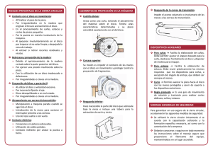 RIESGOS PRINCIPALES DE LA SIERRA CIRCULAR ELEMENTOS