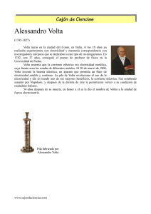 Alessandro Volta - Cajón de Ciencias