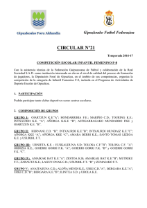 21. infantil femenino f-8 - Federación Guipuzcoana de Fútbol