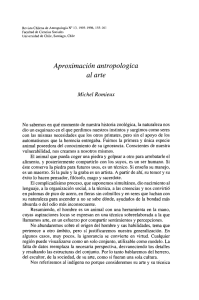 Aproximación antropologica al arte - Portal de Revistas Académicas