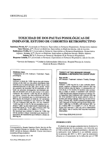 toxicidad de dos pautas posológicas de indinavir. estudio de