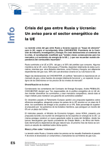 Crisis del gas entre Rusia y Ucrania: Un aviso para el sector