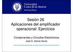 Sesión 26 Aplicaciones del amplificador operacional