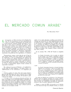 el Mercado Común Arabe - revista de comercio exterior