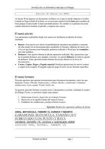 Distintos modos de justificar un texto en Word 2000