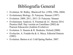 Introducción: La Biología Evolutiva