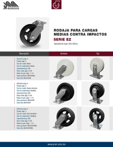 RODAJA PARA CARGAS MEDIAS CONTRA IMPACTOS