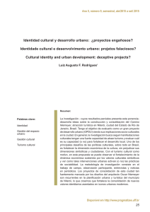 Identidad cultural y desarrollo urbano: ¿proyectos