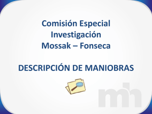 Comisión Especial Investigación Caso Mossack – Fonseca (13 de