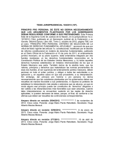 TESIS JURISPRUDENCIAL 104/2013 (10ª). PRINCIPIO PRO