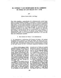 el consejo y los secretarios en el gobierno de indias en los siglos xvi