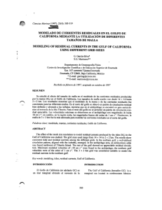 modelado de corrientes residuales en el golfo de california
