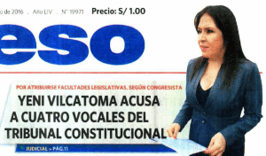 yeni vilcatoma acusa a cuatro vocales del