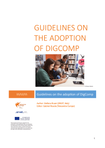 Guidelines on the adoption of DigComp