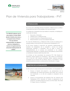 Plan de Vivienda para Trabajadores - PVT