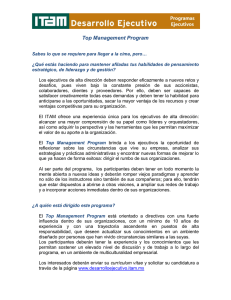 Top Management Program - Diplomados y Cursos
