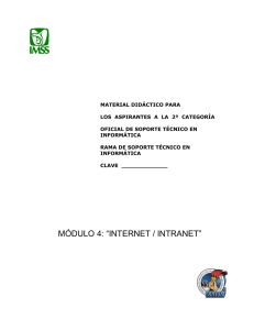 módulo 4: “internet / intranet” - Inicio