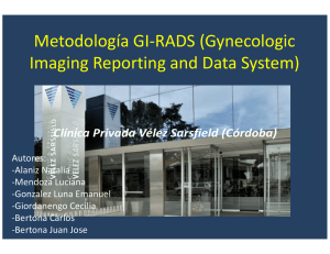 Metodología GI-RADS (Gynecologic Imaging Reporting and Data