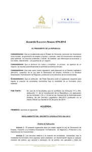 Reglamento Ley Generaci&oacute;n Empleo Honduras