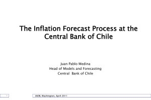 The Inflation Forecast Process at the Central Bank of Chile