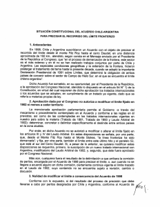 situación constitucional del acuerdo chile-argentina para