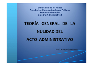 teoría general de la nulidad del acto administrativo