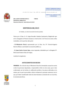 Sentencia que condena al alcalde de Alcañiz