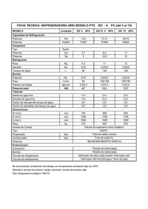 REFRIGERADORA AIRE MODELO PTS‐SIC‐A‐PU (del