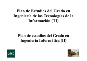 Pl d E t di d lG d Plan de Estudios del Grado en Ingeniería de las