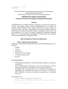 Convocatoria Equipos Técnicos Multidisiplinarios PESA