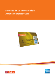 Servicios de La Tarjeta Galicia American Express