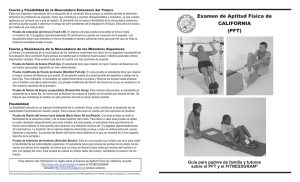Spanish FitnessGram - Physical Fitness Test (CA Dept of Education)