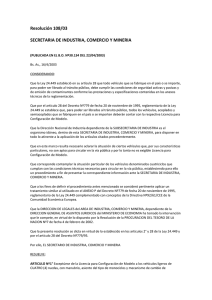 Resolución 108/03 SECRETARIA DE INDUSTRIA, COMERCIO Y