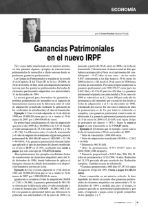 Ganancias Patrimoniales - Asesoría fiscal y laboral J. Carlos