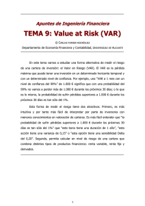 TEMA 9: Value at Risk (VAR) - RUA