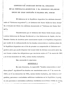 CONVE~`1 O DE PRESTAMO ENTRE EL GOBIERNO DE LA