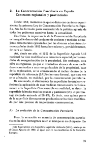 2. La Concentración Parcelaria en España. Contrastes regionales y