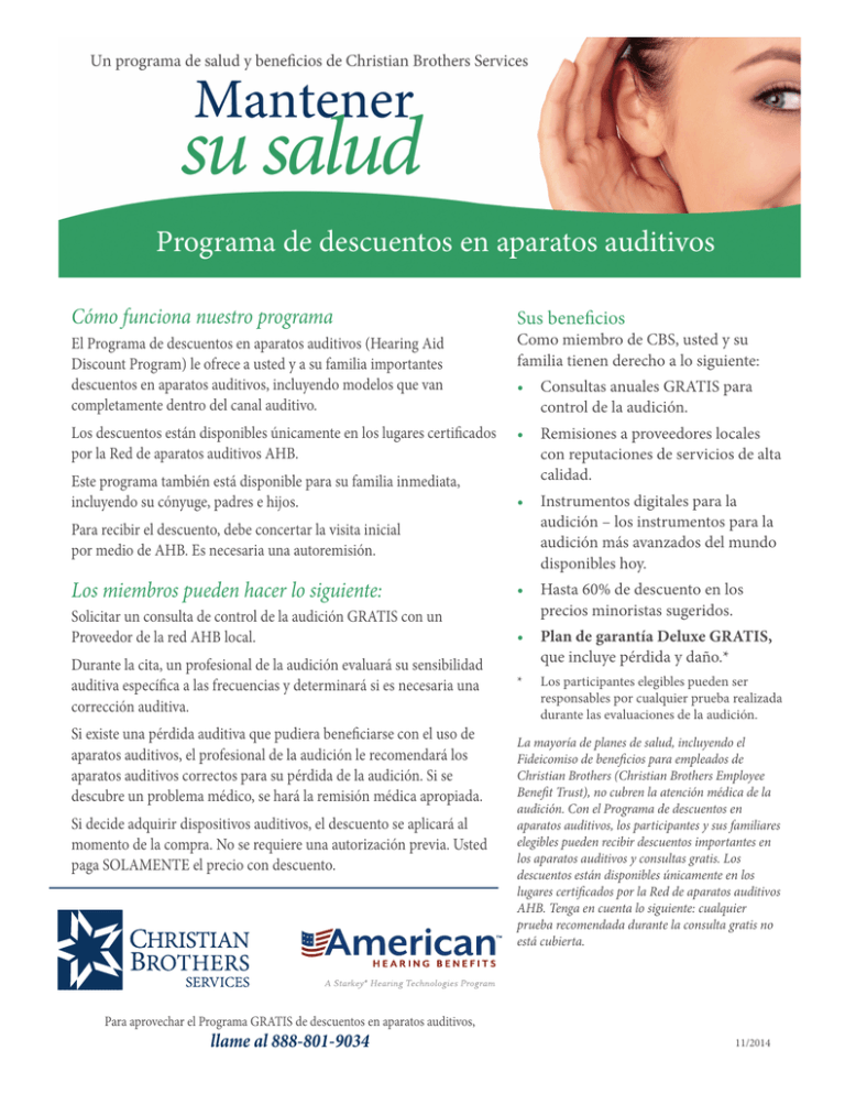 ES_MYH_Hearing Aid Program Christian Brothers Services