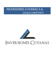 Legajo comitente - Inversiones Cuyanas