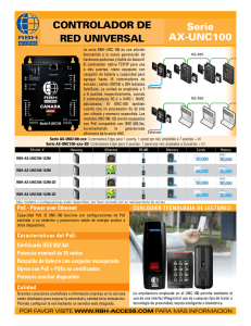 Serie AX-UNC100 CONTROLADOR DE RED UNIVERSAL