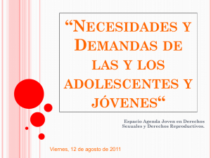 Situación actual y demandas de las y los adolescentes y