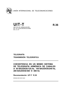 UIT-T Rec. R.36 (11/80) Coexistencia en un mismo sistema de