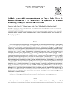 Unidades geomorfológico-ambientales de las Tierras Bajas Mayas